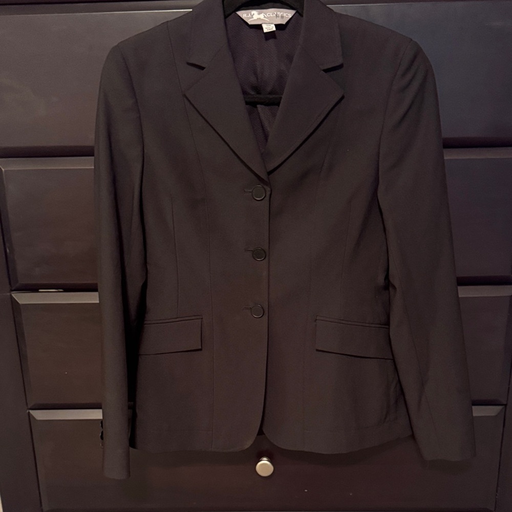 R.J. Classics Black Show, Riding, Eventing Coat Women’s size 0 Regular Zipper